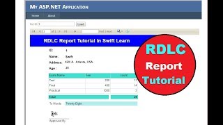 RDLC report in aspnet c 1 How to create RDLC Report in c with sql step by step swift learn [upl. by Ecirpac913]