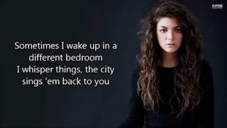 Lorde  Green light lyrics [upl. by Eynaffit513]