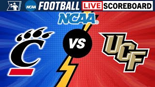 Cincinnati Bearcats vs UCF Knights  NCAA Football Live Scoreboard [upl. by Grayce]