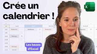 Comment créer un calendrier sur Excel [upl. by Nuavahs]