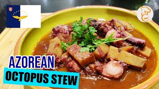 Azorean Octopus stew  Polvo guisado à moda dos Açores [upl. by Ahkihs]