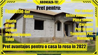 🏠Cat costa sa construiesti o casa la rosu❌Casa la rosu la pret atractiv [upl. by Attenauqa]