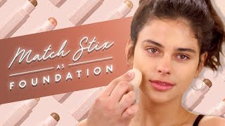 HOW TO USE MATCH STIX AS FOUNDATION  FENTY BEAUTY [upl. by Anitnas716]