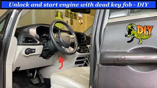 Unlock and start Chrysler Pacifica with dead key fob [upl. by Alyahsal]