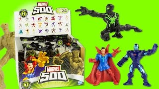 Marvel 500 Boite Complète Série 7 Spiderman Pochettes Surprise Figurines Jouet Toy Review Hasbro [upl. by Casady]