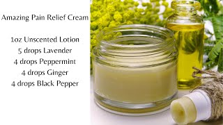 Craft Your Own Natural Pain Relief Cream StepByStep Guide  MarkPerrenJonescom [upl. by Uriisa]