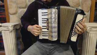 6718  Black Gold Hohner Concerto I Piano Accordion MM 26 48 999 [upl. by Emmit861]