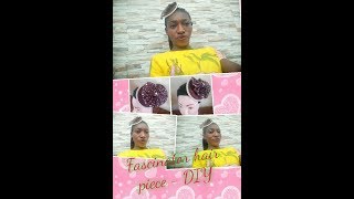 DIY Simple Fascinator Tutorial  Aso oke Fascinator hair piece [upl. by Nylirem]