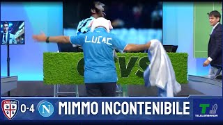 GOL DI CAGLIARI NAPOLI 04 MIMMO PESCE GIÀ PAZZO DI LUKAKU [upl. by Latyrc377]