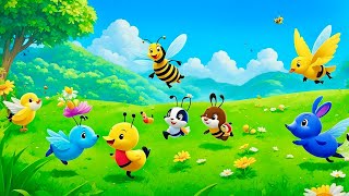 Ring Around the Rosies  Fun Nursery Rhyme for Kids  Interactive Action Song with Animation [upl. by Annayak541]