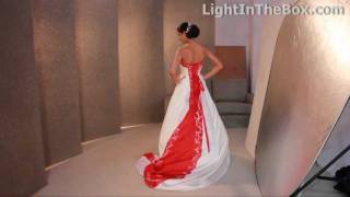 Wedding Gown Photo Shoot From LightInTheBox [upl. by Ertsevlis]