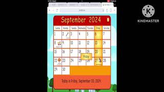 Starfall  Calendar September 2024  September 20th 2024 [upl. by Leahcimnoj]