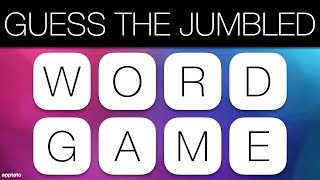 GUESS THE JUMBLED WORD GAME 1  Unscramble all 25 Scrambled General Knowledge Trivia Words [upl. by Phillida284]