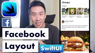 SwiftUI Facebook Complex Layouts  Horizontal Scroll View [upl. by Arlen382]