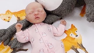 Shopping with Tiny Reborn Silicone Baby Doll at Target and Craft Store [upl. by Yesllek490]