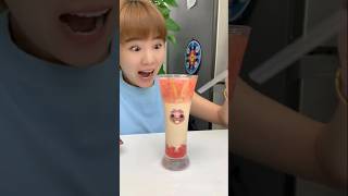 Watermelon Lemon Milk Juice 🥳 mini wood toy wood working art skill short cartoon viral trending [upl. by Natsuj]