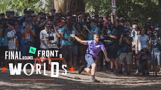 2021 Disc Golf World Championships  FINALF9 LEAD  McBeth Heimburg Conrad Jones  Jomez [upl. by Anirac]