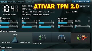 TPM 20 PLACA ASUS COMO ATIVAR O TPM 20 NA PLACA ASUS WINDOWS 11 TPM 20 [upl. by Aniger608]