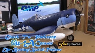 Parkzone F4U 1A Corsair UnboxingBuildReview [upl. by Annaegroeg]