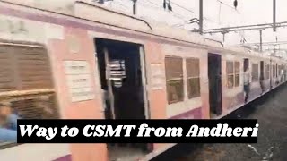 Andheri to CSMT by Local Train [upl. by Piers978]