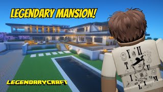 ANG MEGA MANSION Ni FilAndreYT Sa MINECRAFT LegendaryCraft [upl. by Vani927]