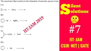 AromaticityHuckel RuleExamplesReactionsIITJAM 2019 Chemistry solutionsSilent solutions [upl. by Annayt]