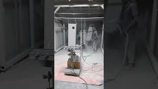 powder coat hit chamber cncdrillingmachine machine welding [upl. by Henig]