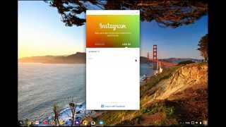 How to install Instagram on your Chromebook Chrome OS [upl. by Neemsay415]