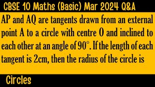 CBSE 10 Maths Basic  Circles  Mar 2024  ShibuTeaches [upl. by Demaggio48]