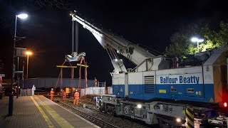 A race against time  installing a new footbridge overnight [upl. by Bart229]