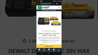 🔥Killer Deal Dewalt Powerstack Batteries [upl. by Aranat517]