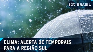 Porto Alegre pode receber até 150mm de chuvas neste domingo  SBT Brasil 060424 [upl. by Royal81]