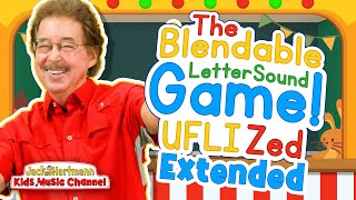 The Blendable Letter Sound Game  Extended  Zed Version  UFLI  Jack Hartmann [upl. by Gunas]