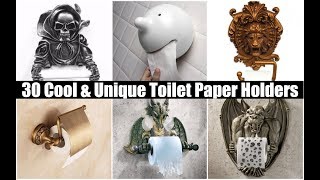 30 Cool amp Unique Toilet Paper Holders [upl. by Ado]