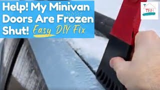 🔥 How to Easily Open Frozen Minivan Sliding Doors After an Ice or Snowstorm➔ 3 Simple Options [upl. by Sherrod]