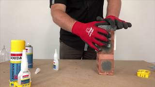 FAST ADHESIVE THAT SETS IN 10 SECONDS  2C ADHESIVE FROM SOUDAL [upl. by Melburn]