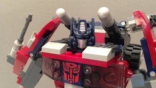 KREO BEAST BLADE OPTIMUS PRIME PLAYSET WITH ENERGON KICKER TOY REVIEW [upl. by Eyllek334]