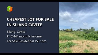 CHEAPEST LOT FOR SALE IN SILANG CAVITE [upl. by Yraccaz]