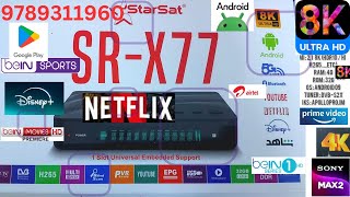 Starsat X 77 ANDROID 4K RECIVER [upl. by Nitnelav]