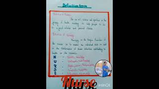 Nurse ki definition👩‍⚕️📚✔️ nurse ka full form 👩‍⚕️✔️ Nursing professionshortvideo shorts yt ✅ [upl. by Westphal]