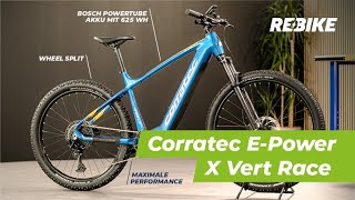 Testbericht Corratec EPower XVert Race EBike  Rebikecom [upl. by Inoue]