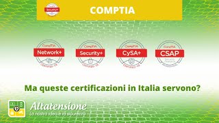 Comptia Security serve davvero a trovare lavoro in Italia [upl. by Marvin]