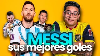 LOS MEJORES GOLES DE LIONEL MESSI  REACCIÓN [upl. by Zack]