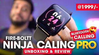 FireBoltt NINJA CALLING PRO Unboxing amp Review ⚡️ Best Bluetooth Calling Smartwatch 2022 Under 2000 [upl. by Akerdal264]