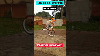 How to do STOPPIE Easy STEP 🥵 daily practice shorts shortsfeed stoppie 100k [upl. by Atilrep]