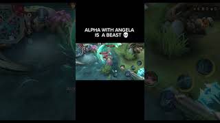 Impossible 🍷🗿miniac alpha angela immortal shortsfeed mobilelegends [upl. by Anet719]