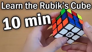 Learn How to Solve a Rubiks Cube in 10 Minutes Beginner Tutorial [upl. by Fronia611]