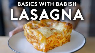 UltraMelty Bechamel Lasagna  Basics with Babish [upl. by Peedsaj]