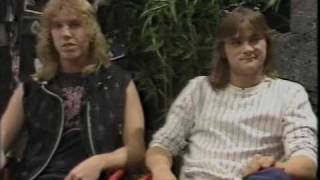 Flotsam and Jetsam 1988 Interview 106 of 100 Interview Series [upl. by Eillam]