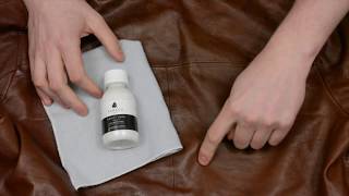 How to clean leather jacket at home  water spots and oil [upl. by Silyhp713]